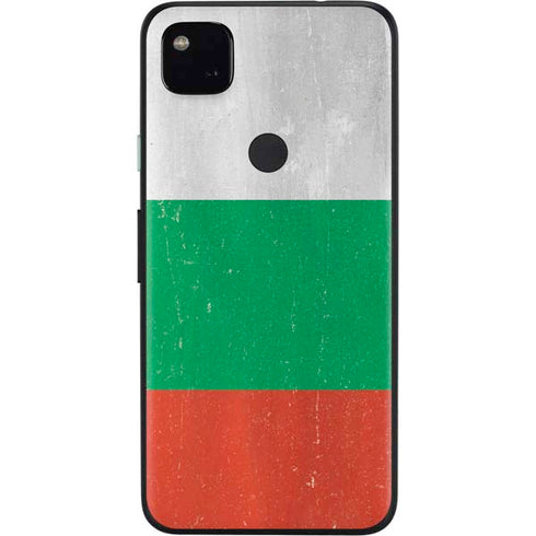 Bulgarian Flag Distressed Google Pixel 4a Skin